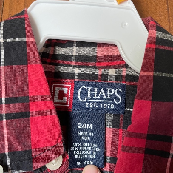 Boys button up shirt sz 24mo. - Picture 2 of 3